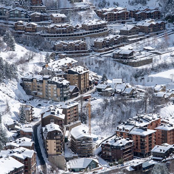 Arinsal, ambient de muntanya a l'hivern
